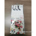 Nylon Spandex Elegante Calcetines de rejilla de encaje para damas negras